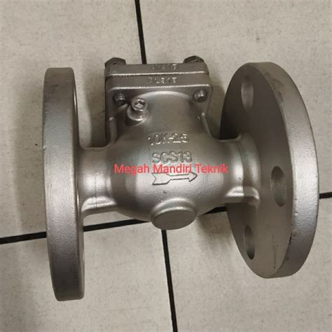 Jual Swing Check Valve Stainless 304 Jis 10k 1 Inchi Dn 25 Klep Tabok Di Lapak Megah Mandiri