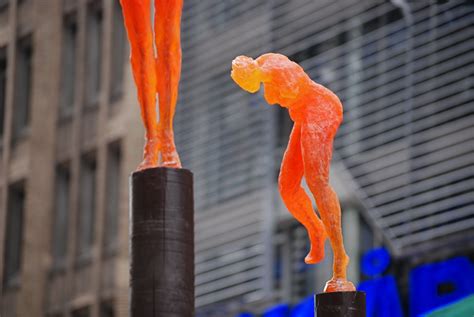 NYC NYC FIGURATIONS Fashionably Nude Female Sculptures In The Fashion District S Broadway Plaza