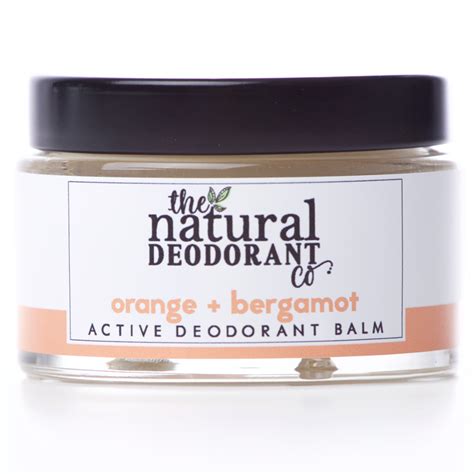 Natural Deodorant Co Active Deodorant Balm - Orange & Bergamot - 55g - The Natural Deodorant Company