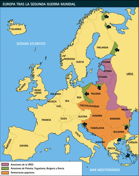 Mapa De Europa Antes Y Despues De La Segunda Guerra Mundial Mapa De