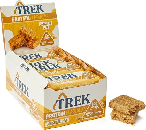 Trek High Protein Flapjack Original Oat Gluten Free Plant Based