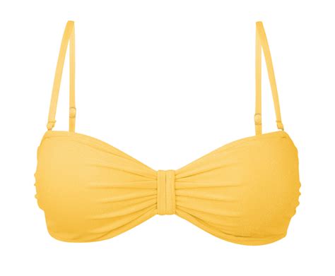 Bikini Tops Top Malibu Yellow Bandeau Duo Brand Rio De Sol