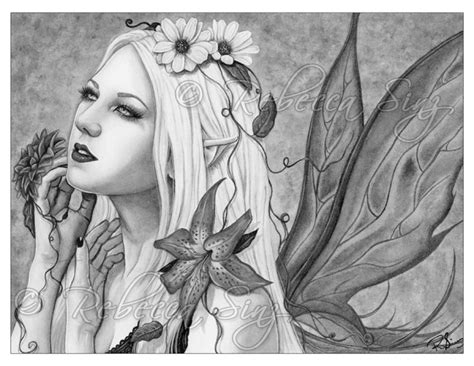 Fantasy Art Grayscale Color Book Pages | ElvenstarArt