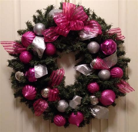 28 Best - Pink Christmas Wreath - think pretty n pink traditional ...