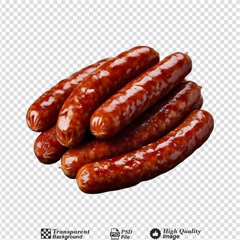 Premium Psd Sausages Isolated On Transparent Background