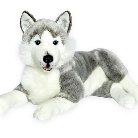 Introducing Blizzard The Adorable 17 Inch Laying Husky Plushie With