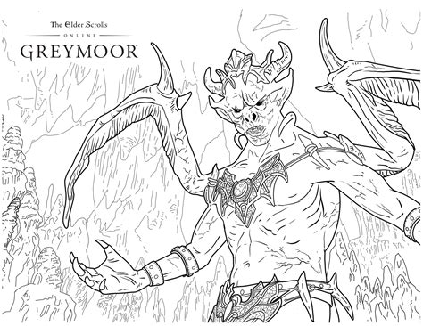 Elder Scrolls 5 Skyrim Coloring Sheets Coloring Pages