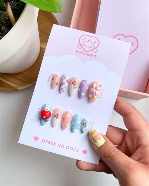 Xime ᵕ cute nails 3d hechos a mano on Instagram COOKY TATA