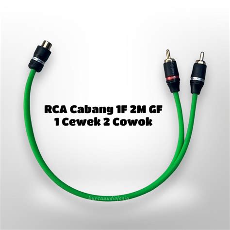 jual kabel audio rca cabang    cewek  cowok gf momentum ofc