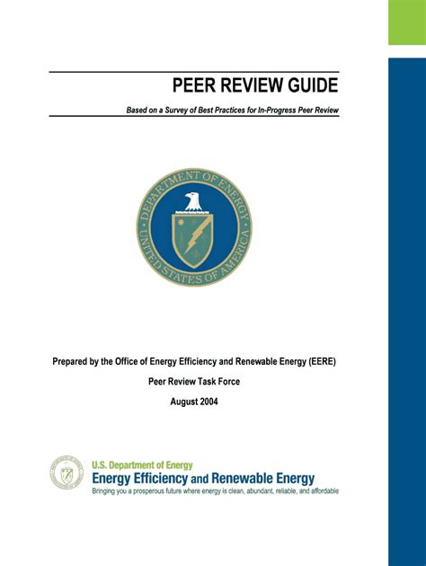 Fillable Online Eere Energy Eere Peer Review Guide August