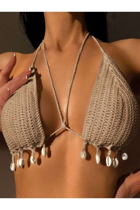 Major Butik Tığ Örgü Deniz Kabuklu Bikini Üstü Fiyatı Yorumları Trendyol