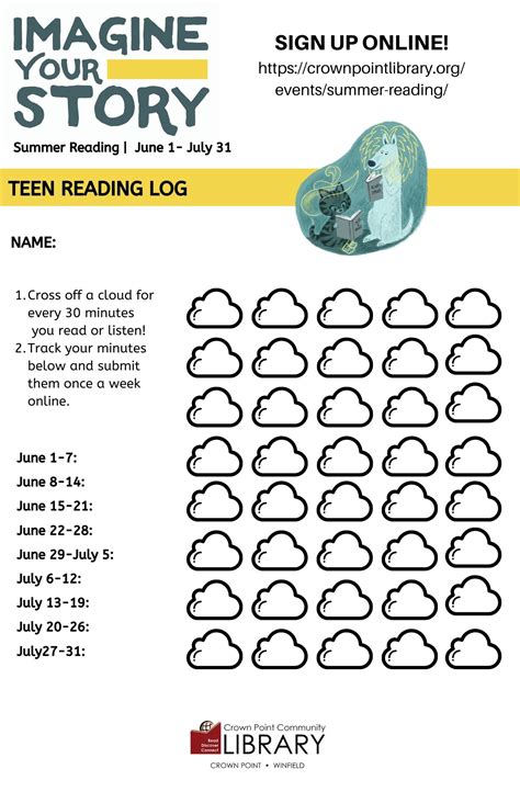 Crown Point Community Library Sr Teen Log