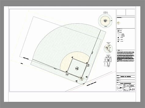 Semi Professional Baseball Field In Autocad Cad 2 07 Mb Bibliocad