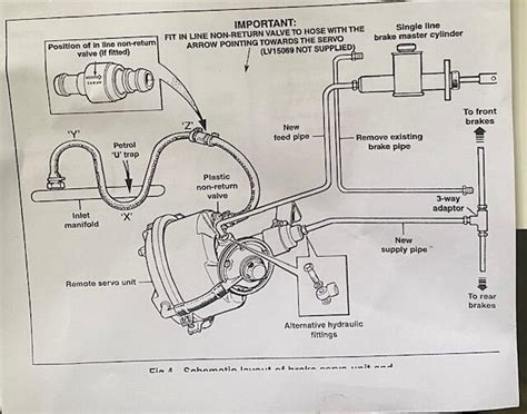 Routing New Brake Pipes For A Servo Booster Morris Minor Forum The