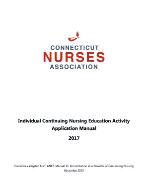 Fillable Online Individual Continuing Nursing Education Activity Fax