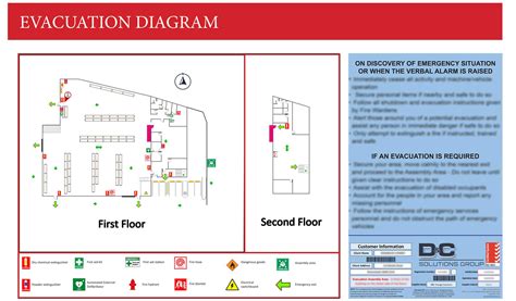 Evacuation Diagram Template Qld Emergency Evacuation Plan Te