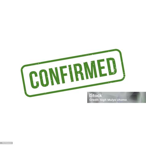 Confirmed Stamp Confirmed Grunge Square Sign Stock Illustration