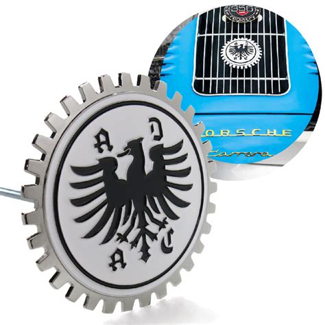 Adac German Car Club Grill Badge Emblem Medallion Bmw Vw Mercedes Audi