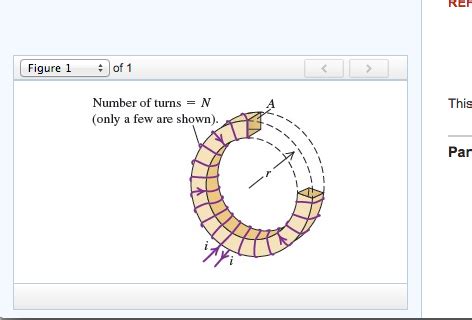 Solved An Air Core Toroidal Solenoid With Cross Sectional Chegg