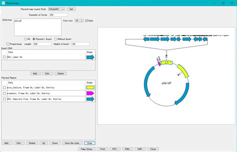 In Silico Biology Com Imc F06f 制限酵素断片をインサートしたプラスミドマップを吹き出し表示する