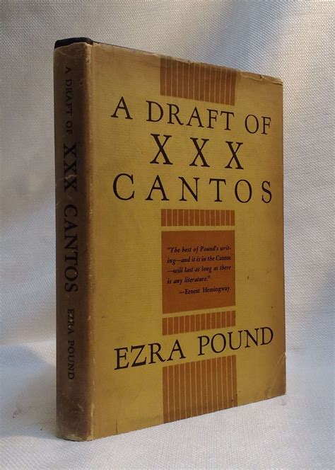 draft  xxx cantos  pound ezra  good hardcover