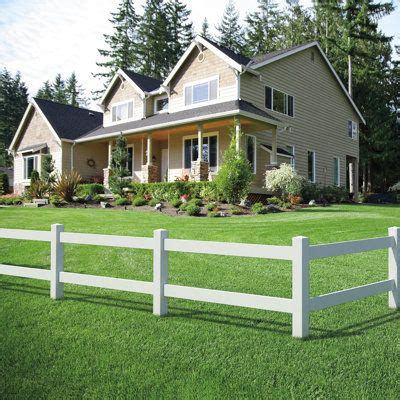 Outdoor Essentials Vinyl Rail Ranch Fence Line Post Wayfair