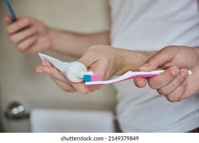 Unrecognizable Gay Couple Putting Toothpaste On Stock Photo Shutterstock