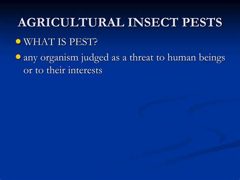 PPT - AGRICULTURAL INSECT PESTS PowerPoint Presentation, free download