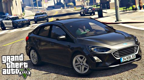 FUGA Da POLICIA FORD FOCUS 2021 GTA 5 MODS YouTube