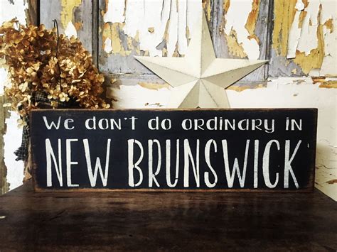 New Brunswick Rustic Sign Rustic Province Sign New