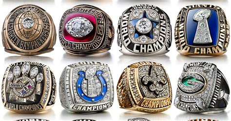 NFL 52 Super Bowl Championship Replica Rings Size 11 Retail $999.99 ...