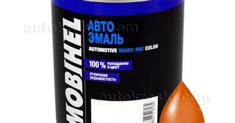 208 Охра золотиста Автоемаль алкідна 1К Mobihel 1л