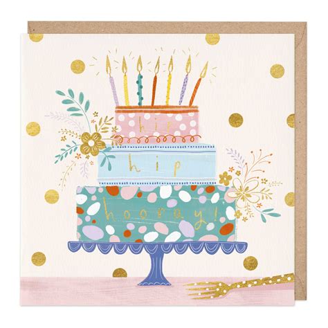 Hip Hip Hooray Birthday Card Whistlefish