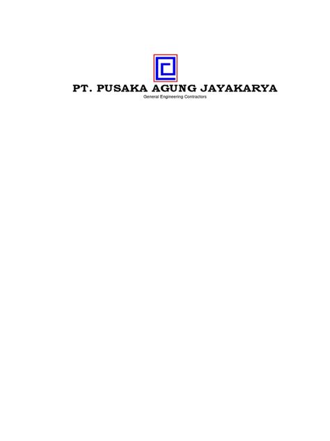 pt pusaka agung jayakarya general engineering contractors