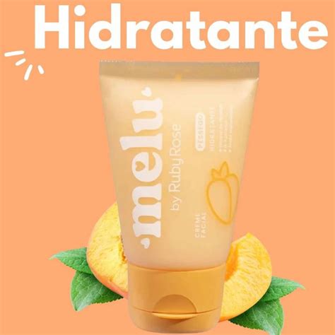 Creme Facial Hidratante Pêssego Melu Ruby Rose MAKE MAKE ATACADO