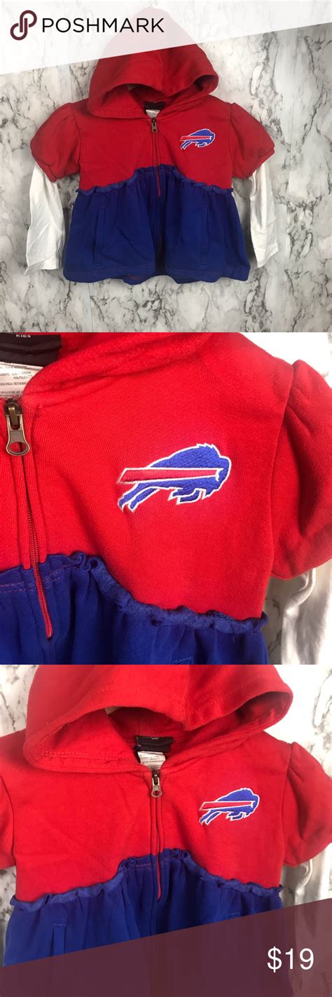 Nfl Buffalo Bills Toddler Hoodie Fleece Dress Football Dress Fleece