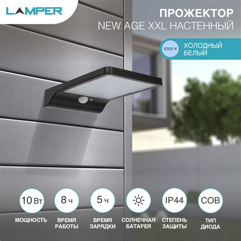 Светильник прожекторный настенный NEW AGE 6500К, со встроенным ...