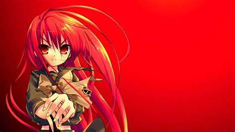 Papel de parede ilustração Ruiva Anime Meninas anime vermelho