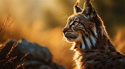 Close-up view of an adult Iberian lynx in a Mediterranean oak forest