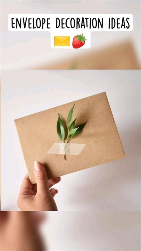 Envelope Decoration ideas ️🍓 | Paper crafts, Paper crafts diy tutorials ...