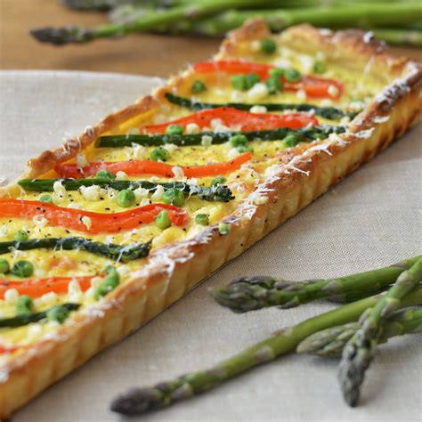 Spring Vegetable Tart Virtually Homemade Spring Vegetable Tart