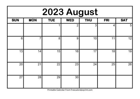 august 2023 calendar printable pdf template - august 2023 calendar ...