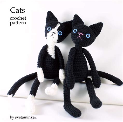 Crochet Cat Pattern Amigurumi Cat Pattern Black Cat Crochet Inspire