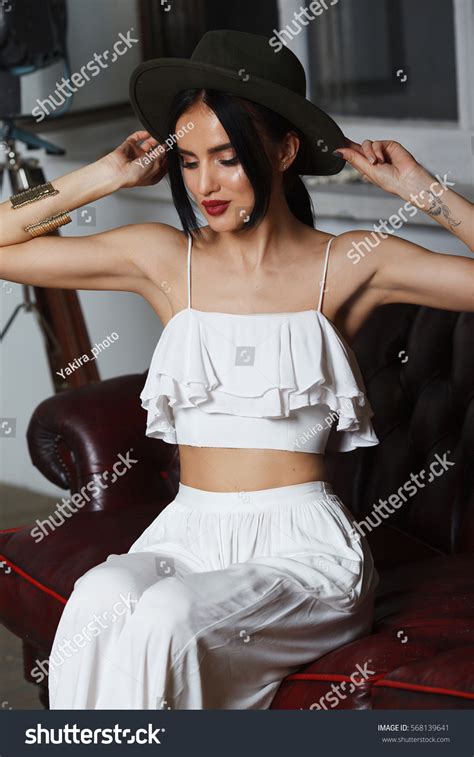 Beautiful Sexy Woman Fashion Model Brunette Stock Photo Shutterstock