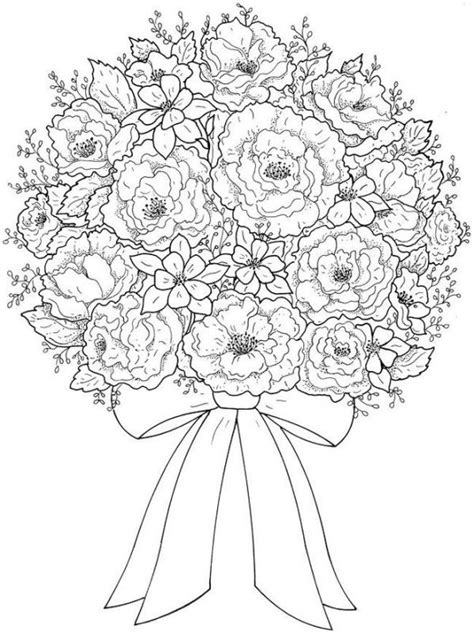 Flower Bouquet Coloring Pages Collection Free Coloring Sheets Flower Coloring Pages