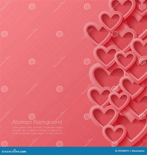 Abstract Valentine Background Stock Vector Illustration Of Background