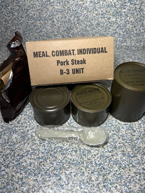 C-ration B3 1963 US MILITARY Vietnam War Pork Steak Incomplete - Etsy