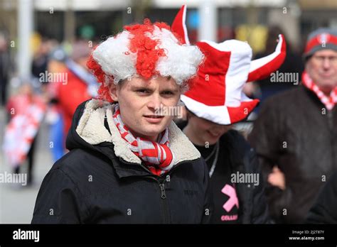 Rotherham United fans arrive at the stadium Stock Photo - Alamy