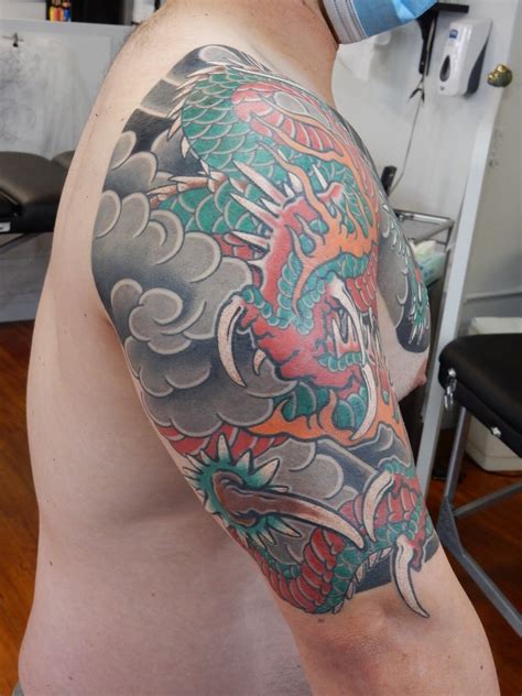 Green Dragon — Ian Hilz - Japanese Tattoo