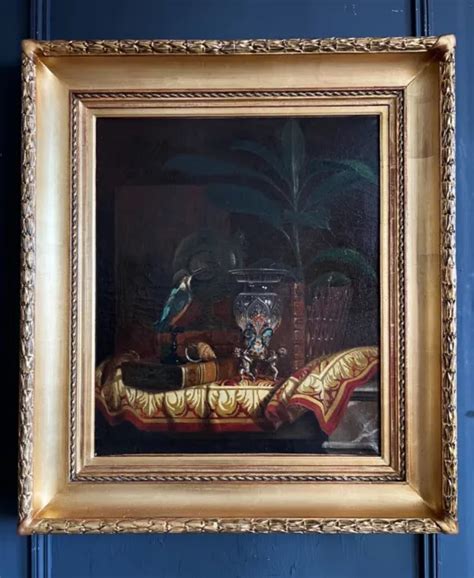 Tableau Huile Sur Toile Cole Fran Aise Du Xixe Nature Morte L